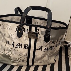 LAMB Stylish Black and White ladies Bag